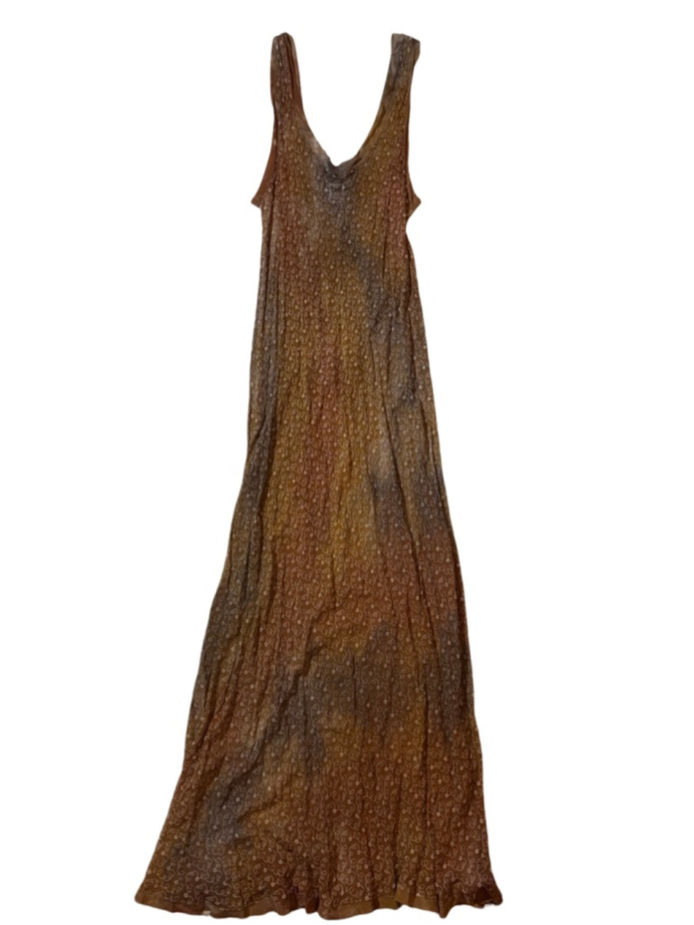 One Wing Sheer Embroidered Ombré Maxi Dress Fairy Grunge Whimsigoth USA - Picture 2 of 8